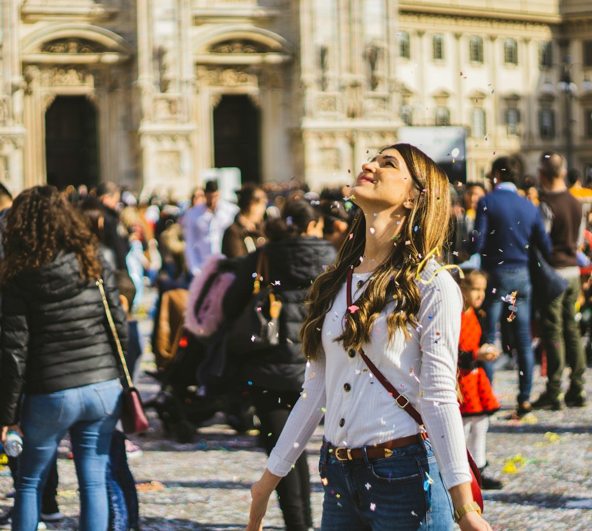 Woman developing situational awareness